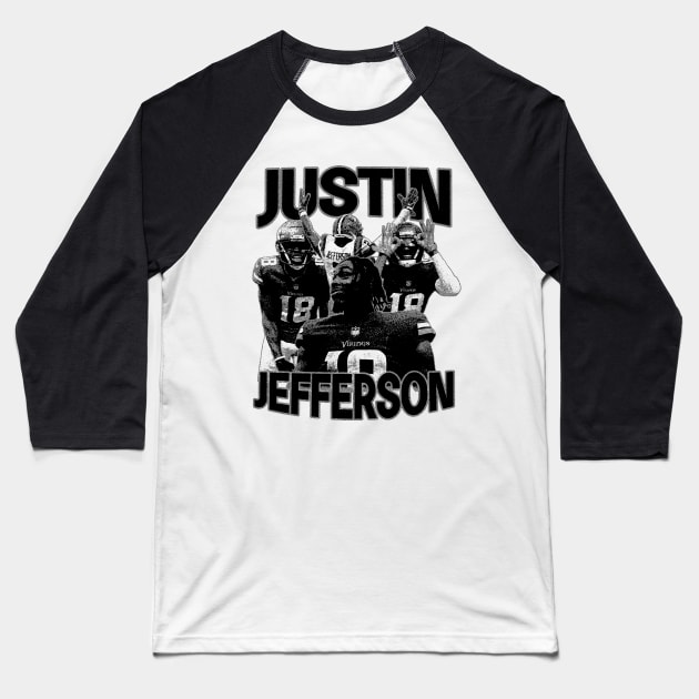 Justin Jefferson(american football wide receiver) Baseball T-Shirt by alesyacaitlin